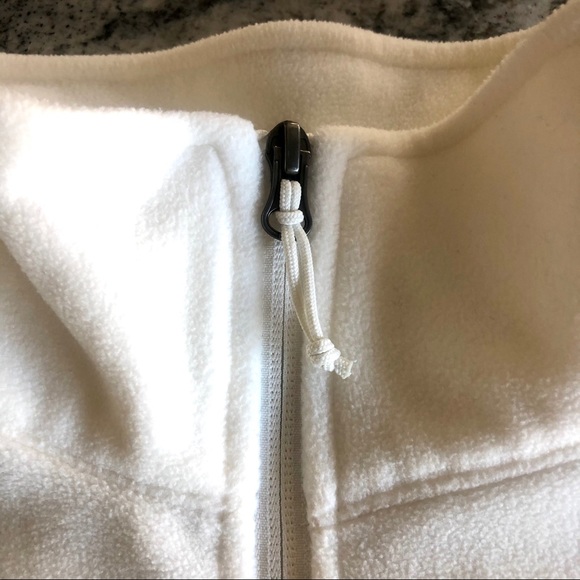 Winter white Womens Columbia fleece jacket - Picture 5 of 8
